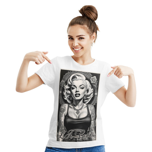 L.A Goddess Women's Cotton T-shirt White