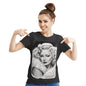 Mae West Women's Cotton Short Sleeve T-shirt Black