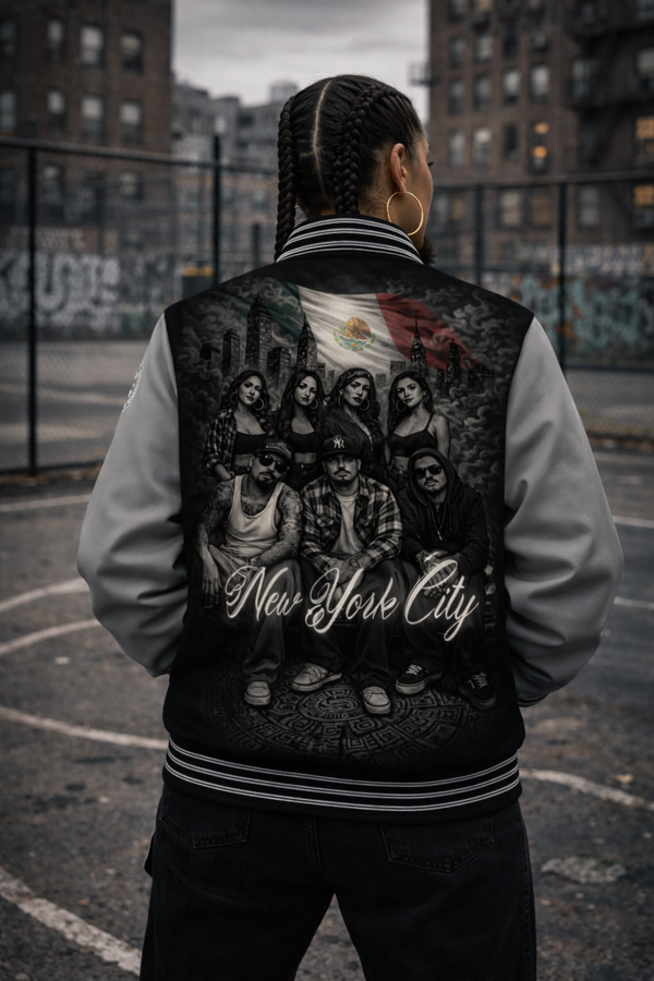 ⭐ Chicano Pride Under NY Sky - Varsity Jacket - 639g