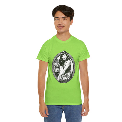 Bettie Page Cougar Heavy Cotton Graphic Tee