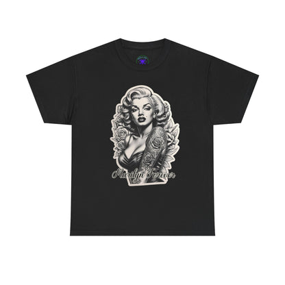 Marilyn Forever Heavy Cotton Unisex Tee Black