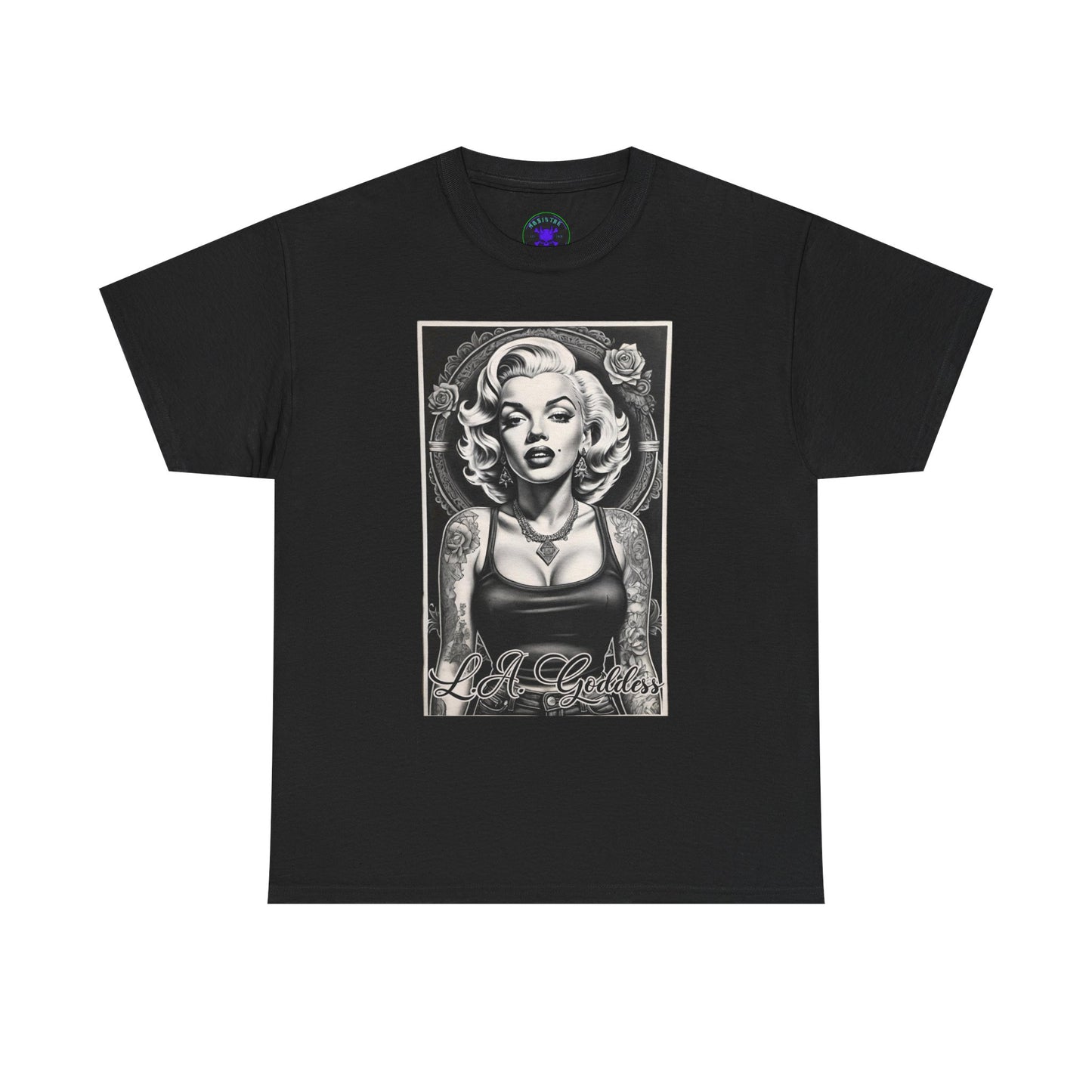 L.A. Goddess Heavy Cotton Graphic Tee Black