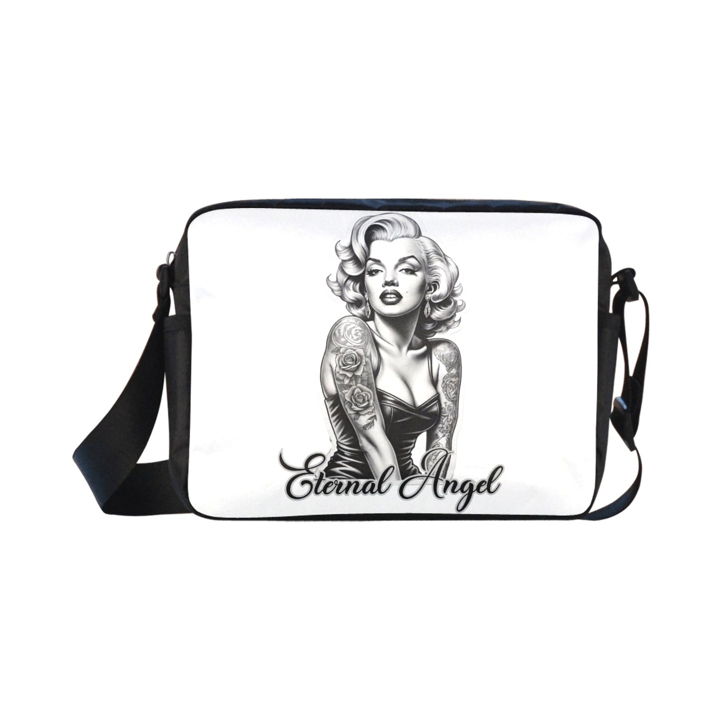 Eternal Angel Marilyn Monroe Cross-body Nylon Bag - Gothic White ONESIZE