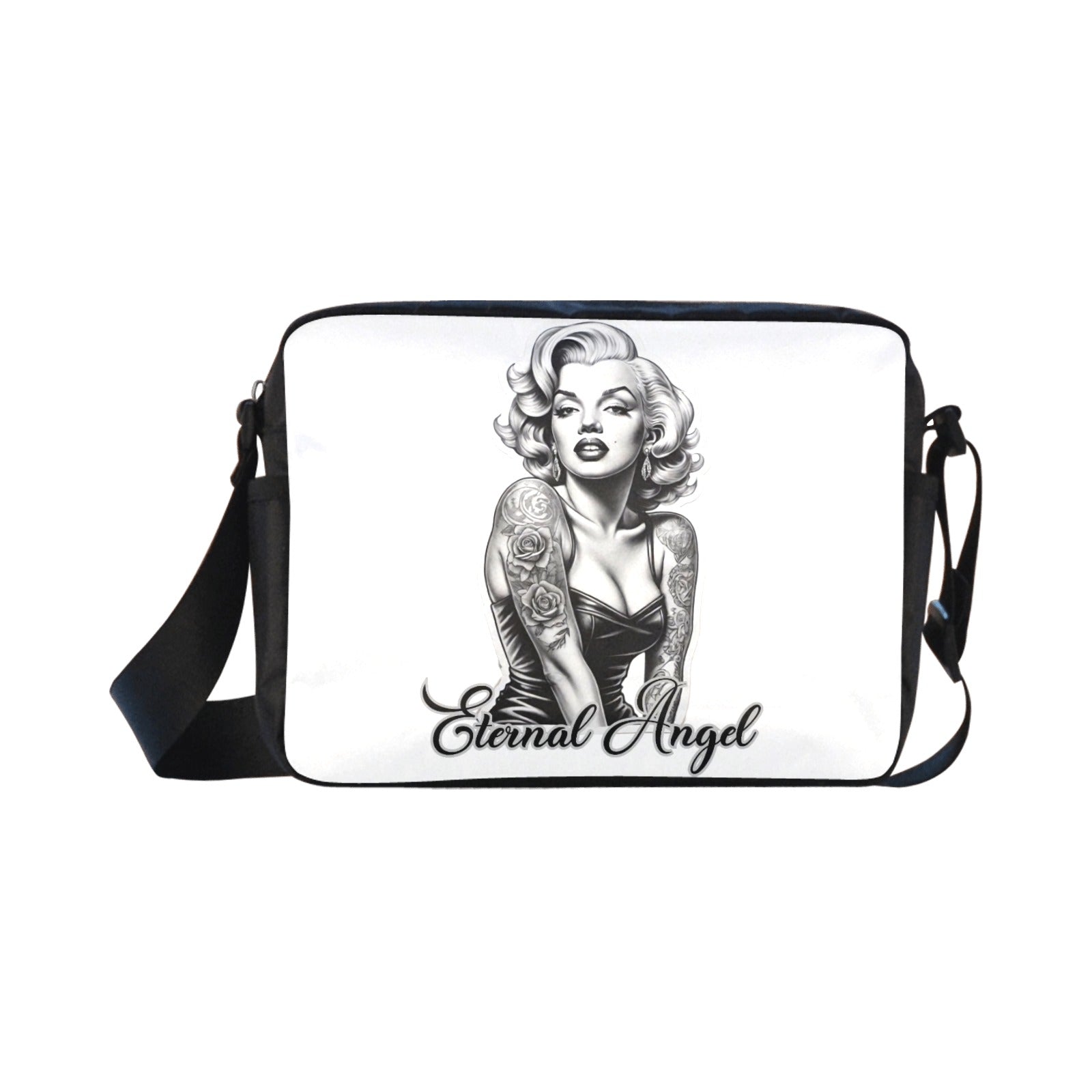 Eternal Angel Marilyn Monroe Cross-body Nylon Bag - Gothic White ONESIZE