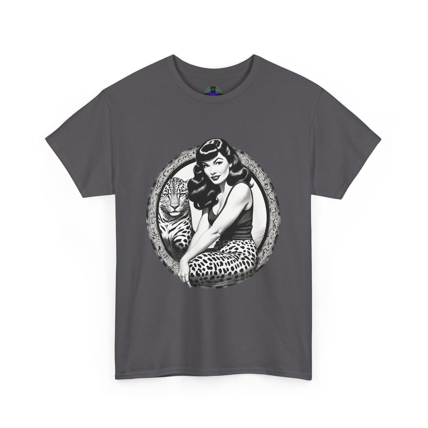 Bettie Page Cougar Heavy Cotton Graphic Tee