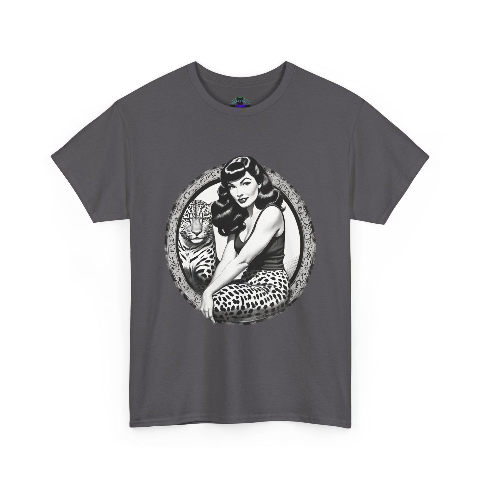 Bettie Page Cougar Heavy Cotton Graphic Tee