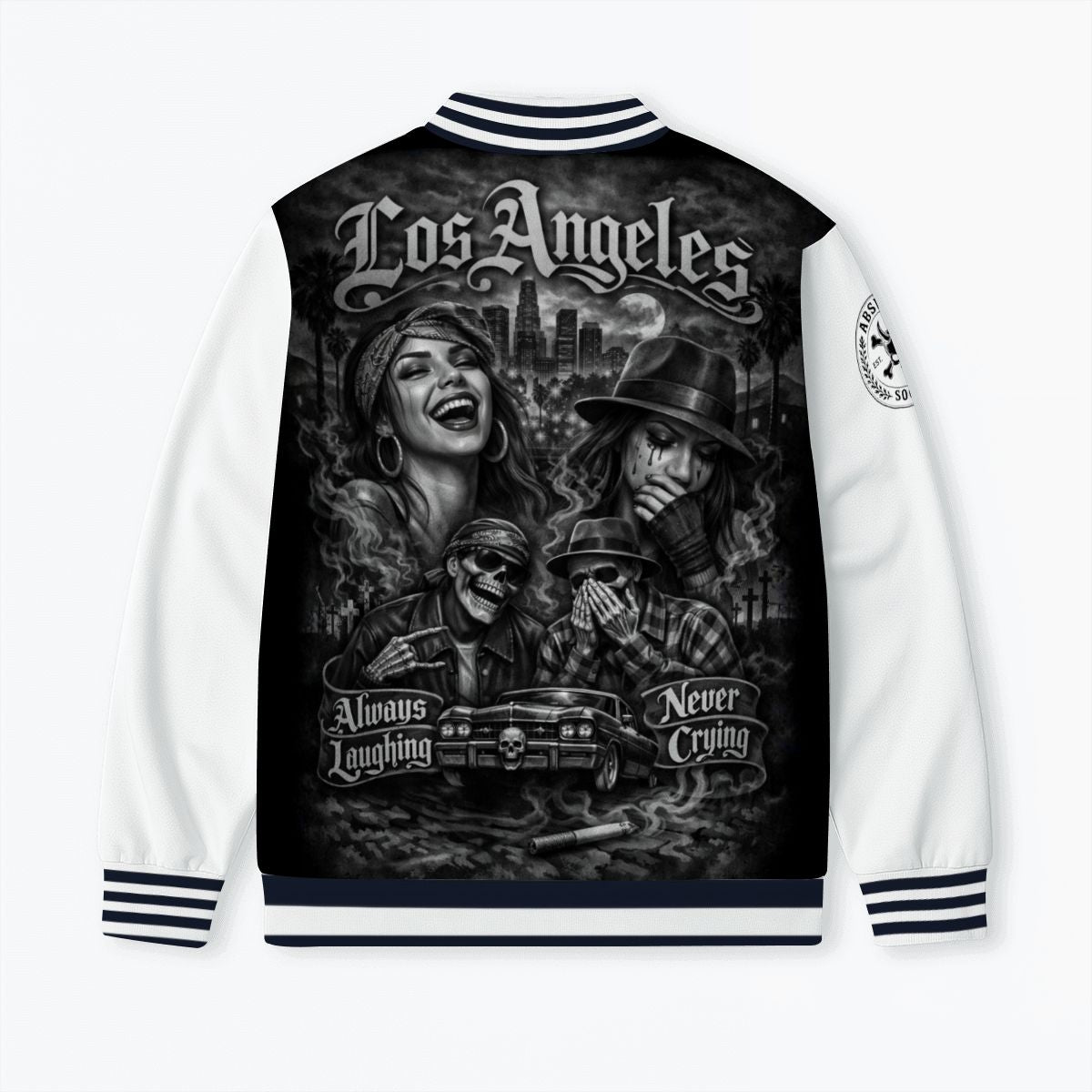 🎭 Always Laughing Never Crying - Varsity Jacket