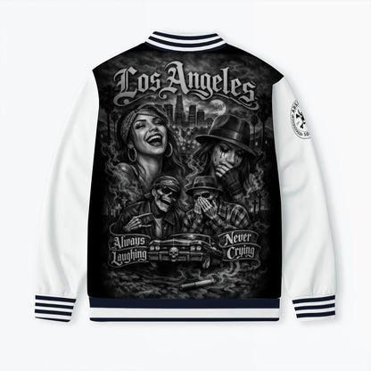🎭 Always Laughing Never Crying - Varsity Jacket