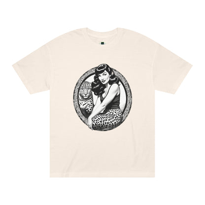 Bettie Page Cougar Graphic Tee Cream