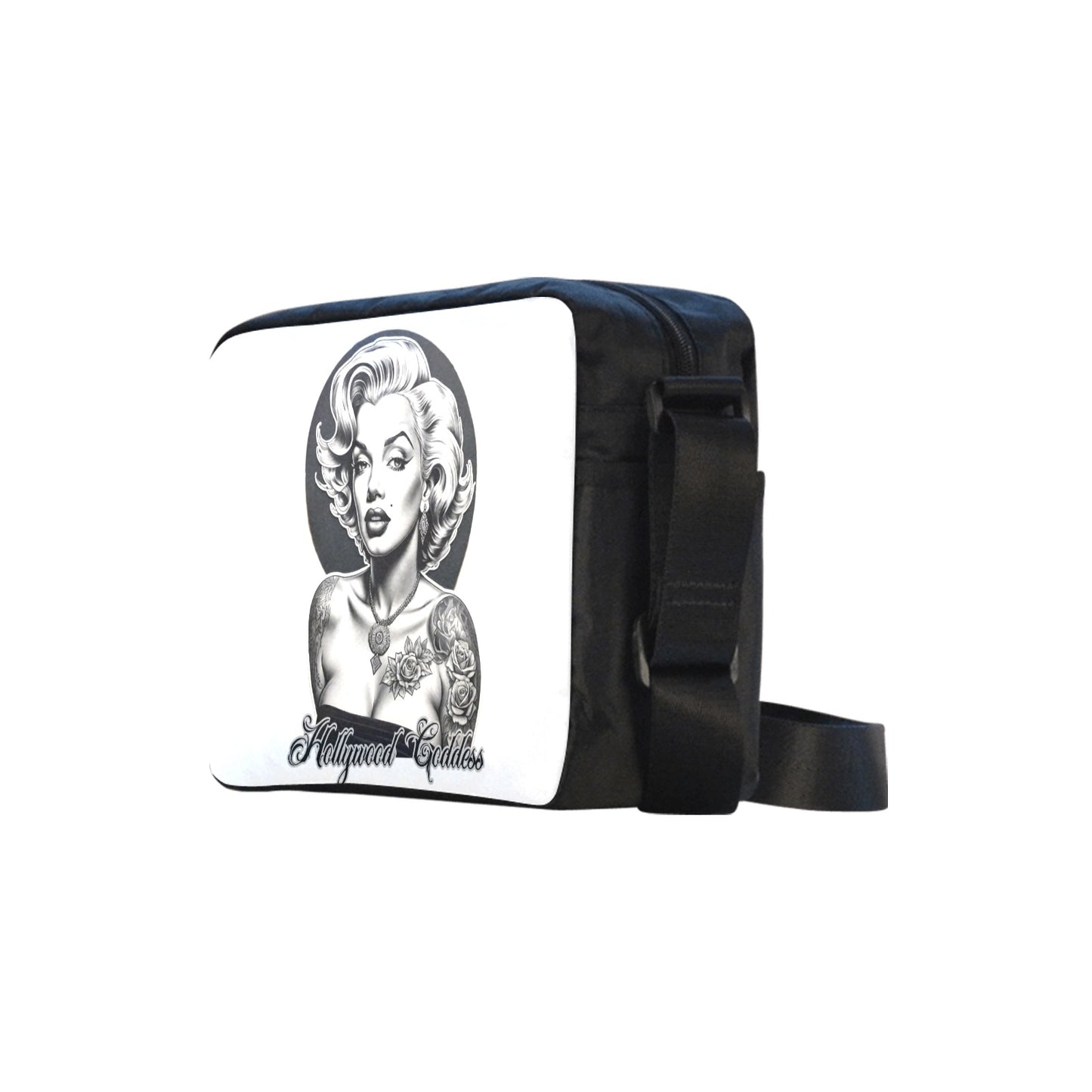 Hollywood Goddess Marilyn Monroe Cross-body Nylon Bag - Gothic