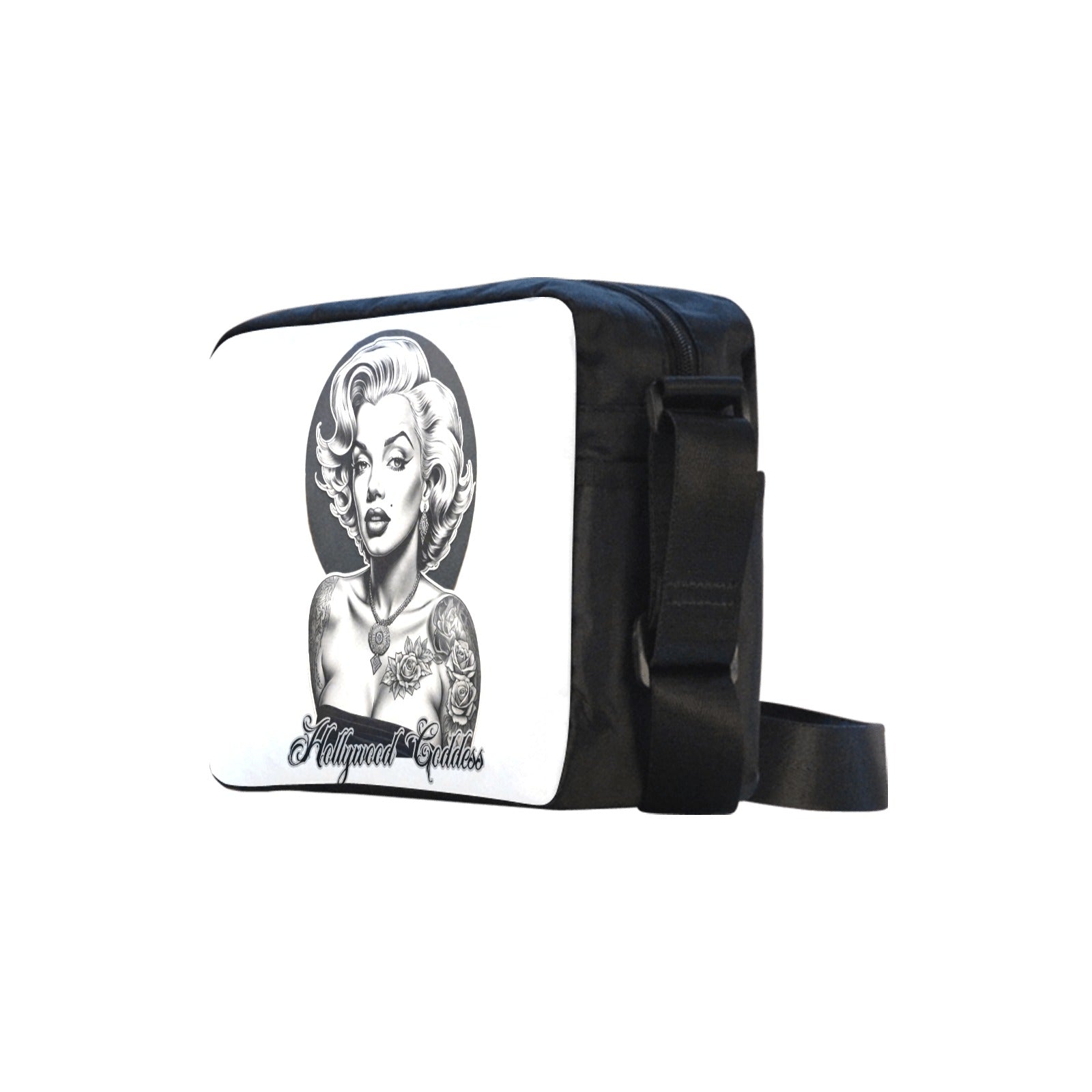Hollywood Goddess Marilyn Monroe Cross-body Nylon Bag - Gothic