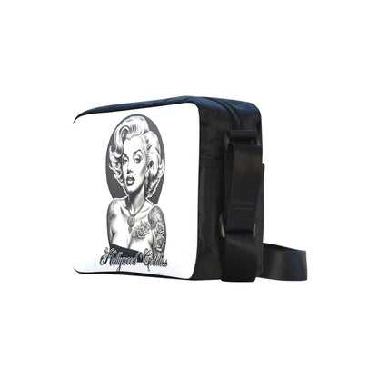 Hollywood Goddess Marilyn Monroe Cross-body Nylon Bag - Gothic