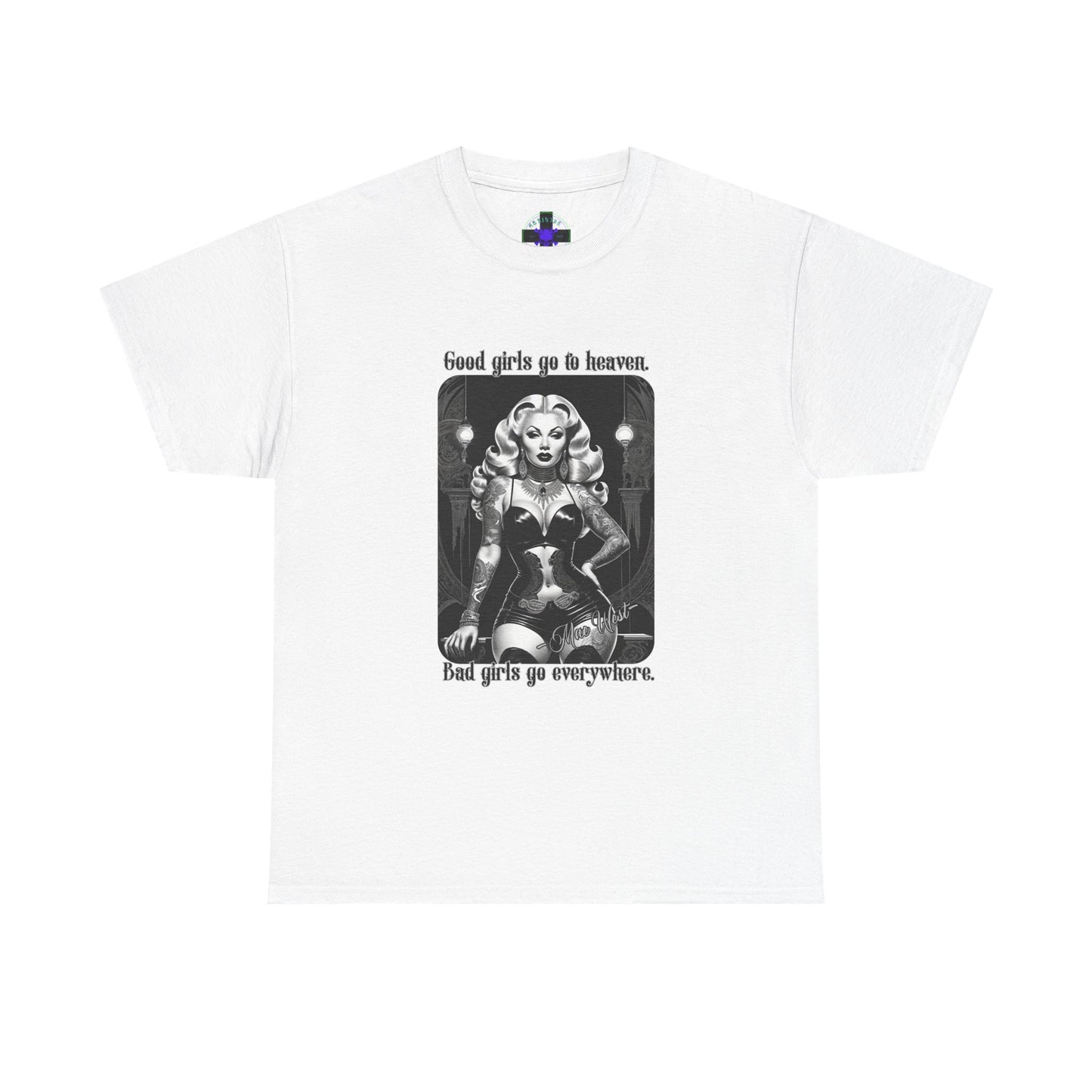 Mae West Unisex Heavy Cotton Tee White