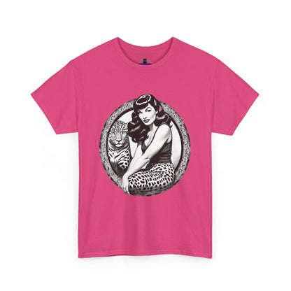 Bettie Page Cougar Heavy Cotton Graphic Tee