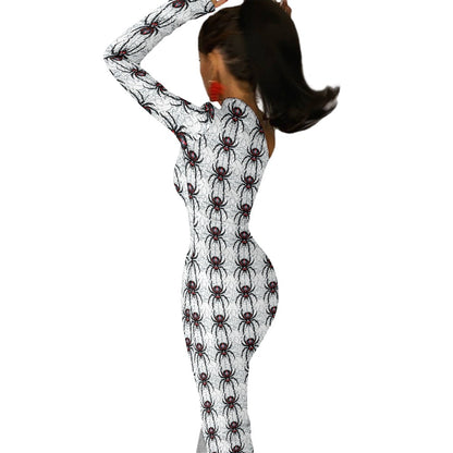 Widow Maker Half Sleeve Slit Dress