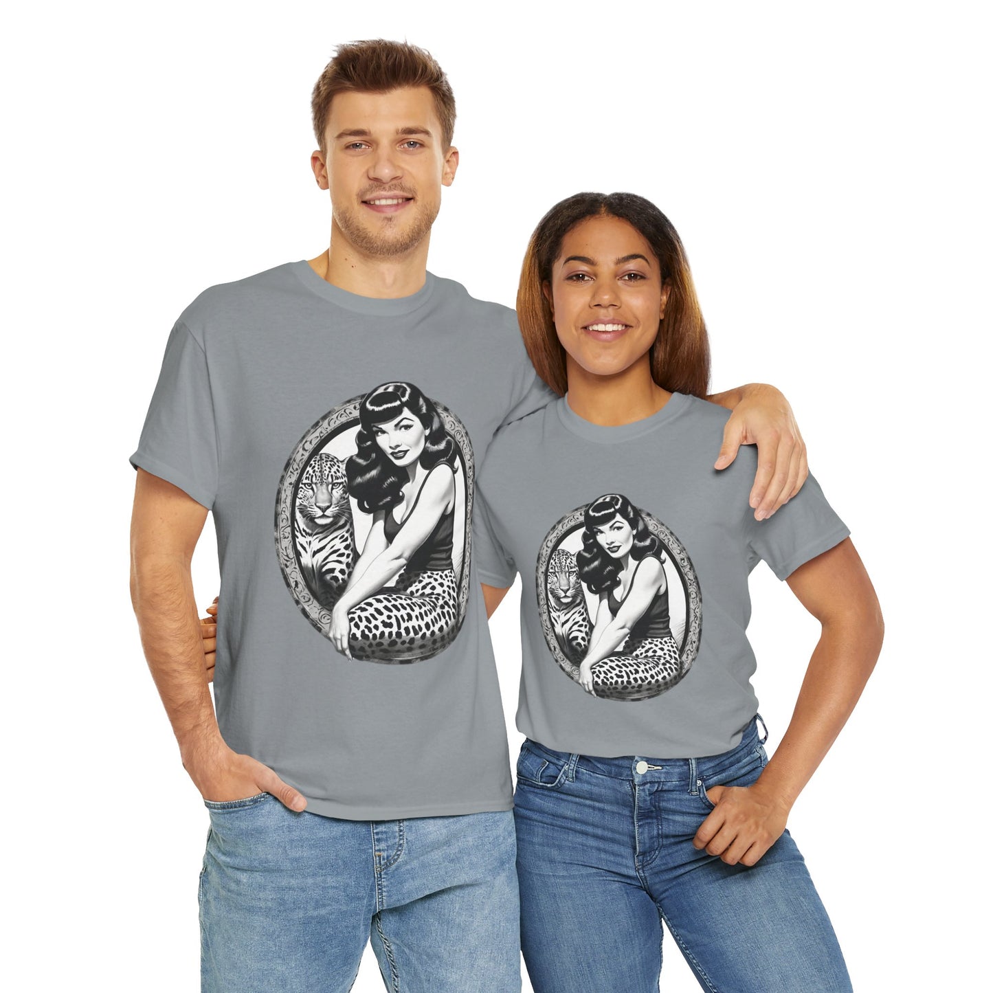 Bettie Page Cougar Heavy Cotton Graphic Tee