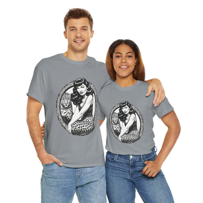 Bettie Page Cougar Heavy Cotton Graphic Tee