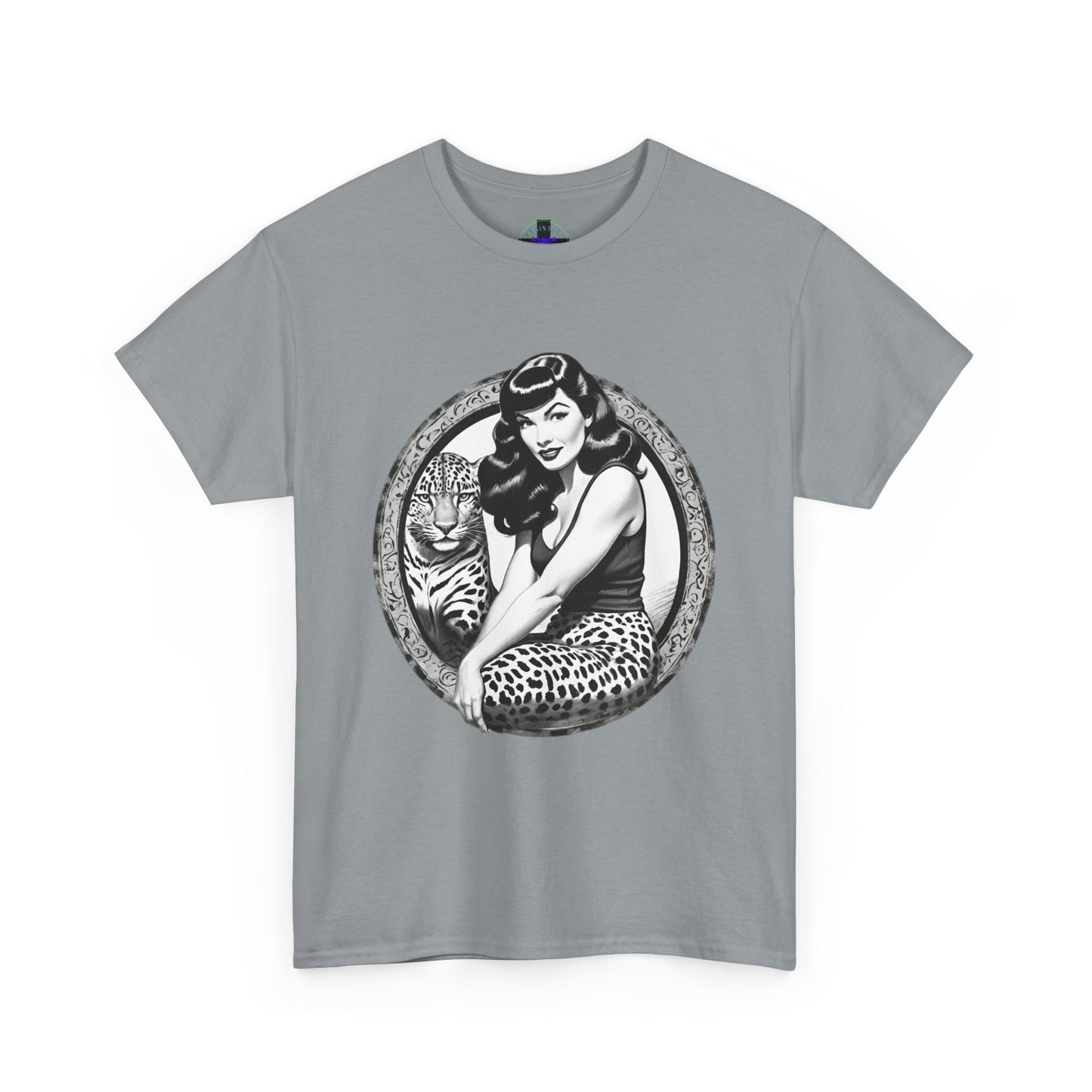 Bettie Page Cougar Heavy Cotton Graphic Tee