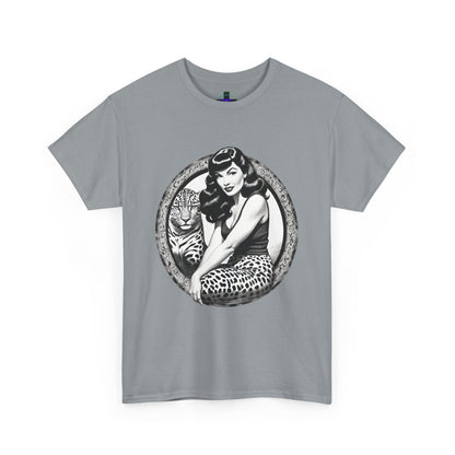 Bettie Page Cougar Heavy Cotton Graphic Tee