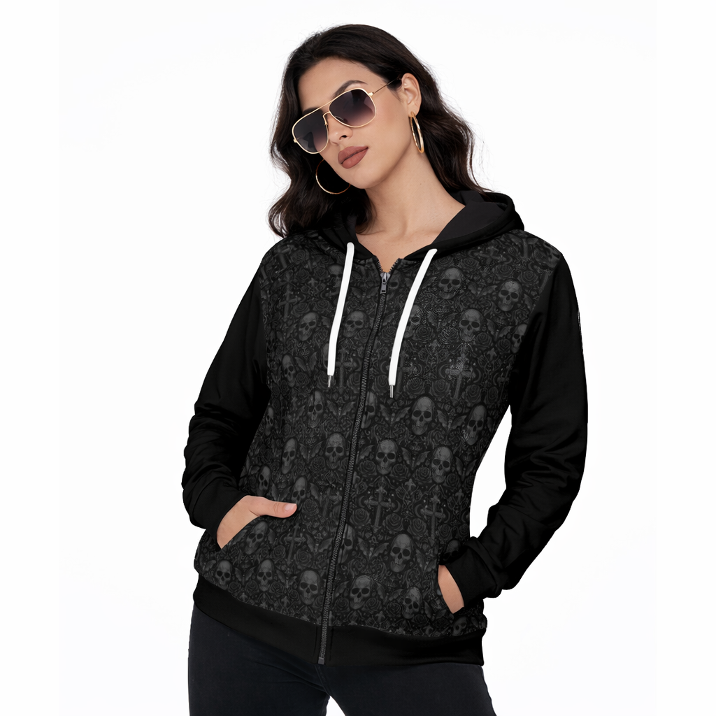 Jaguar Queen - Zip Up Hoodie With Pocket