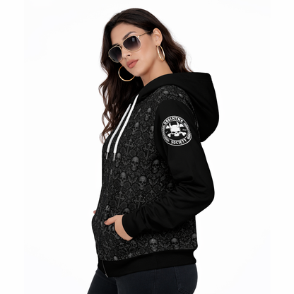 Jaguar Queen - Zip Up Hoodie With Pocket