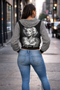 Hollywood Goddess - Marilyn - Cropped Hoodie Black