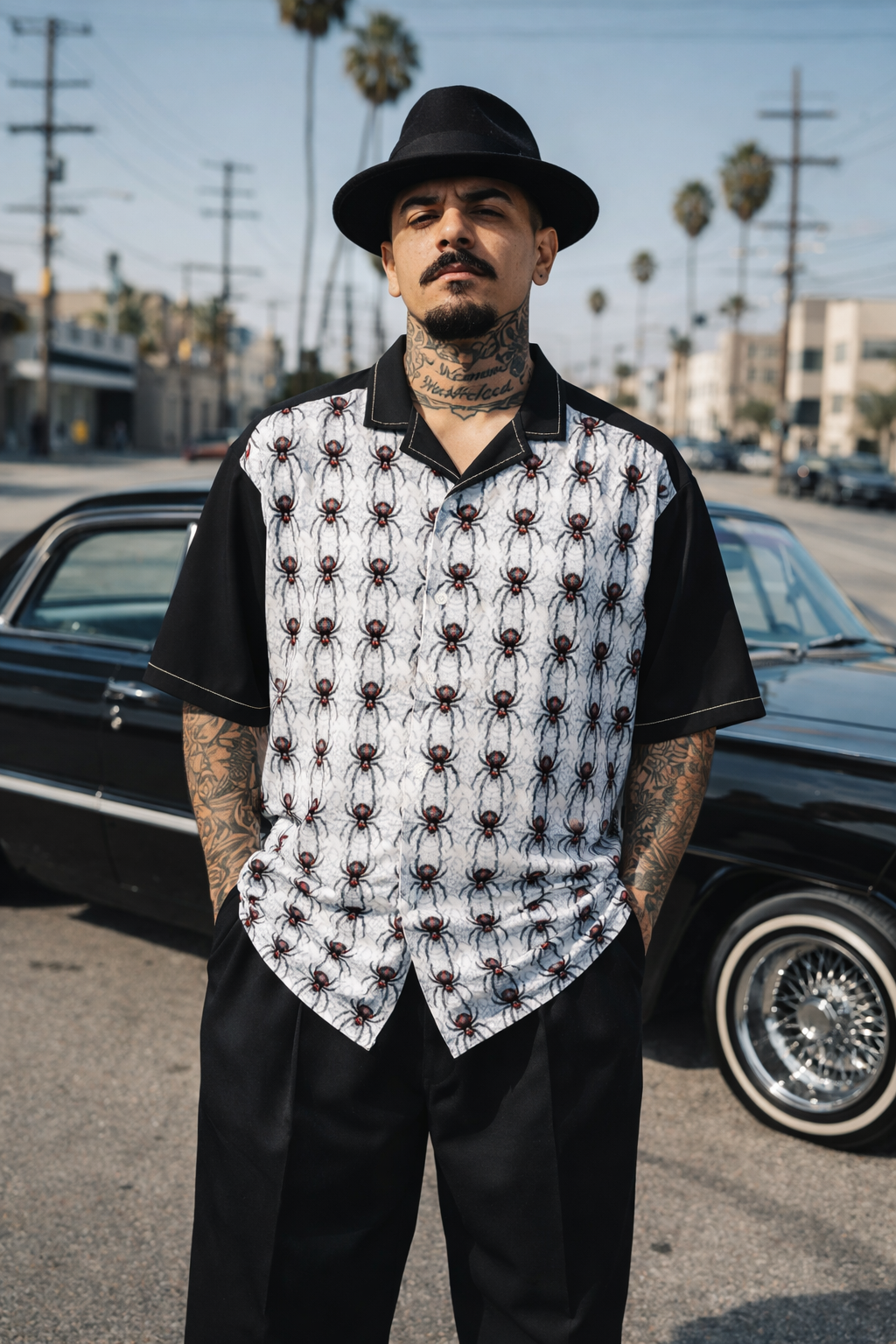 Widow Maker - Hawaiian Shirt - Gothic Black Widow