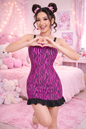 Pink Tiger - Ruffle Hem Mini Dress 3XL