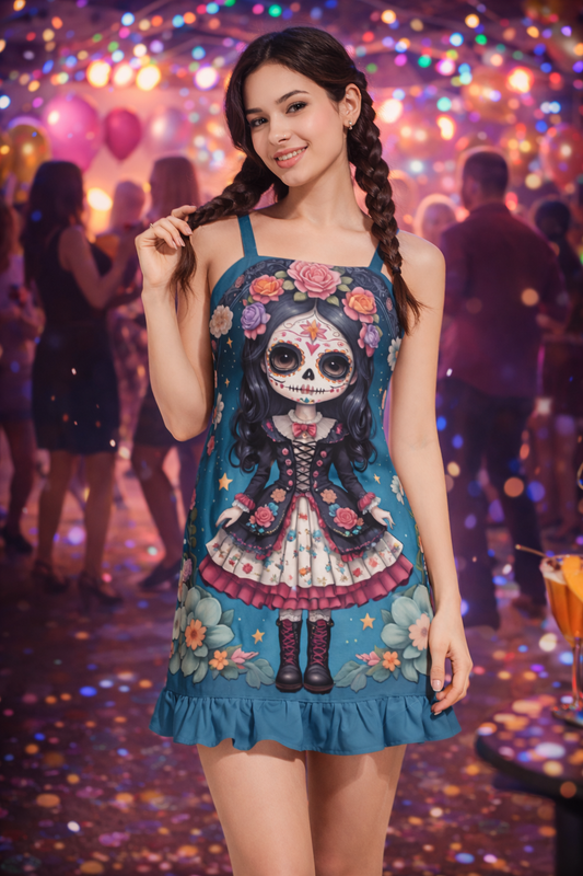 Sugar Pop - Ruffle Hem Mini Dress