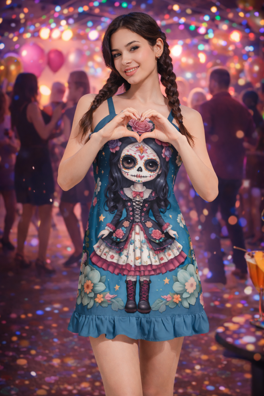 Sugar Pop - Ruffle Hem Mini Dress