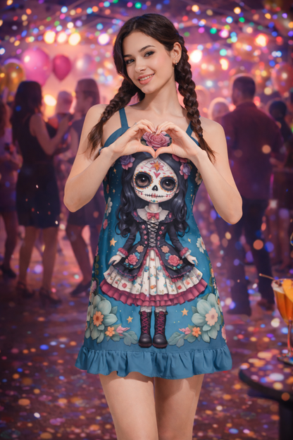 Sugar Pop - Ruffle Hem Mini Dress