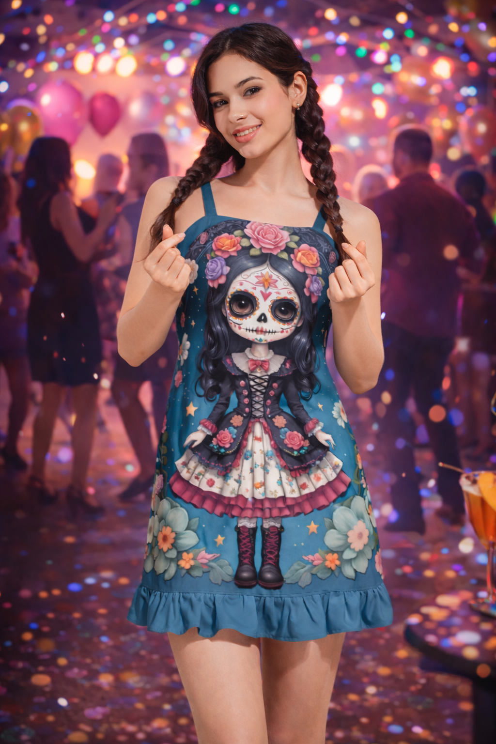 Sugar Pop - Ruffle Hem Mini Dress