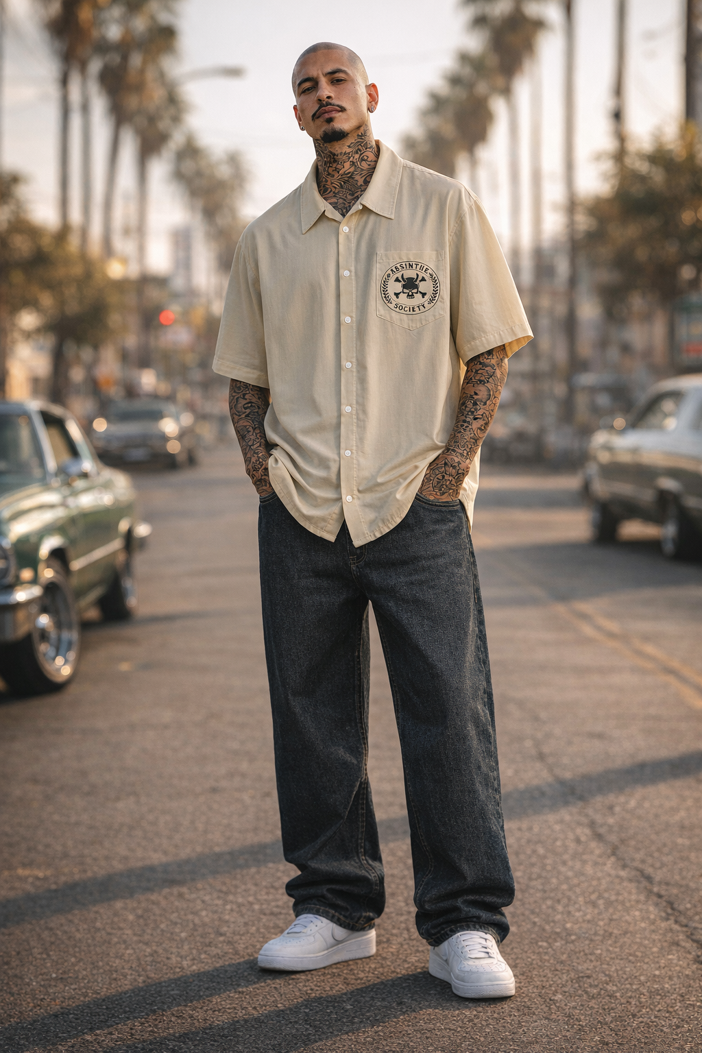 Laugh Now Cry Later - Absinthe Society - Rayon Shirt