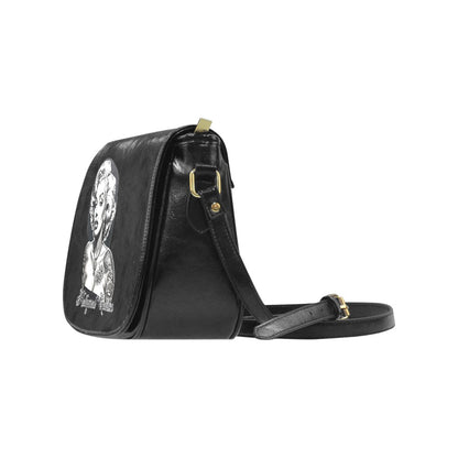 Hollywood Goddess Classic Saddle Bag - Vegan Leather