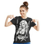 Anna Nicole Women's Cotton Short Sleeve T-shirt Black