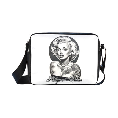 Hollywood Goddess Marilyn Monroe Cross-body Nylon Bag - Gothic White ONESIZE