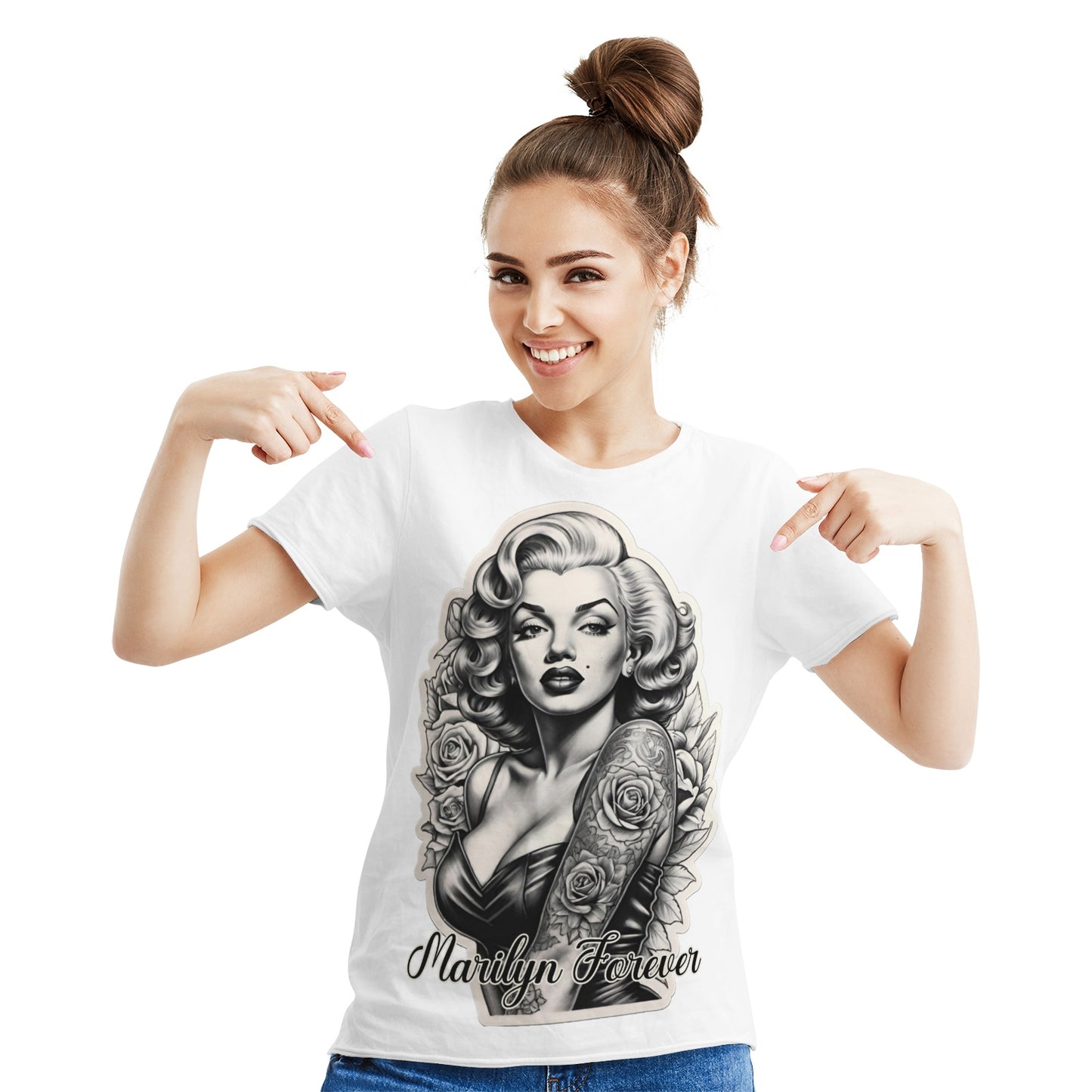 Marilyn Forever Women's Cotton T-shirt White