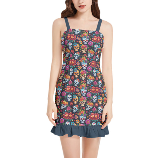 Carnival Ruffle Hem Mini Dress 3XL