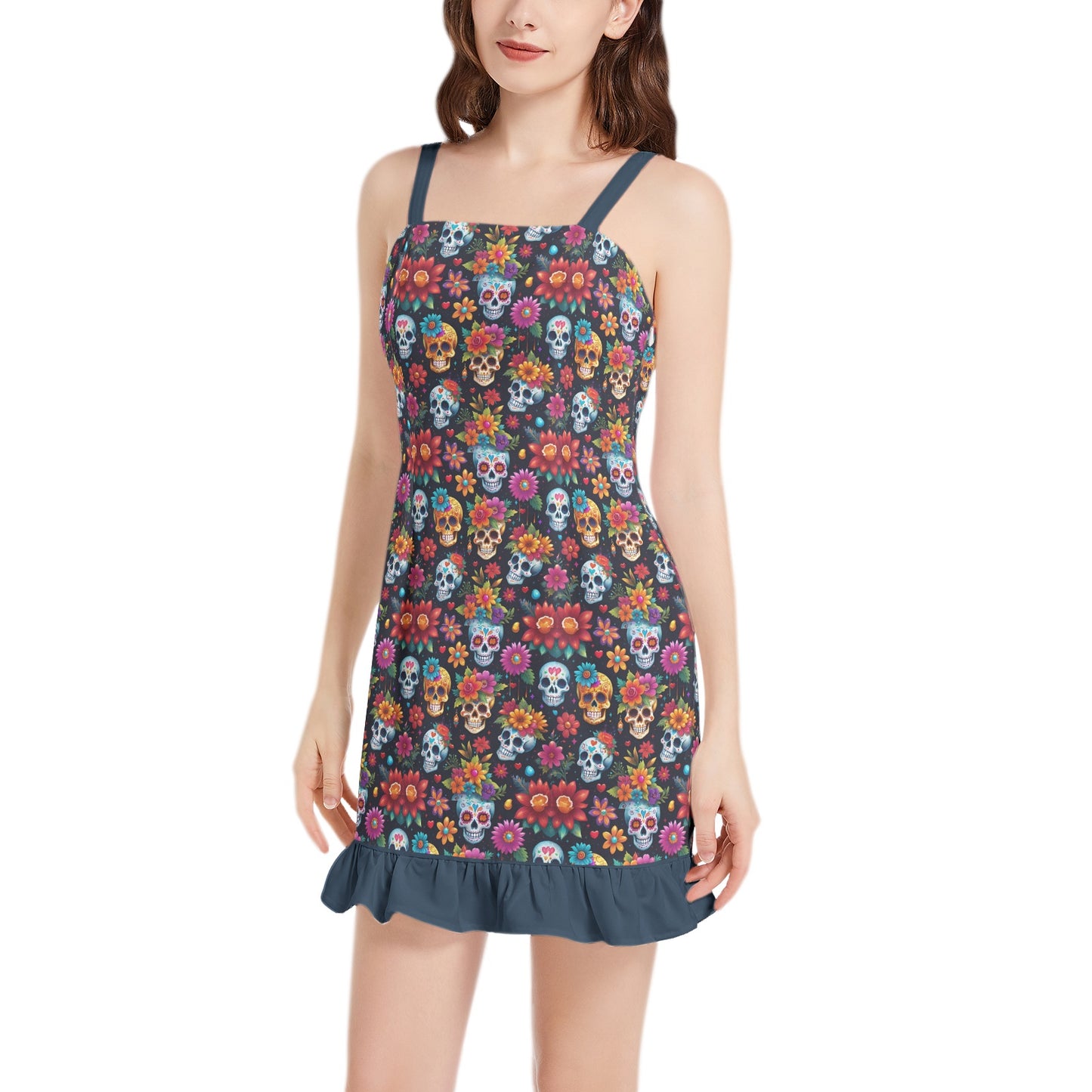 Carnival Ruffle Hem Mini Dress