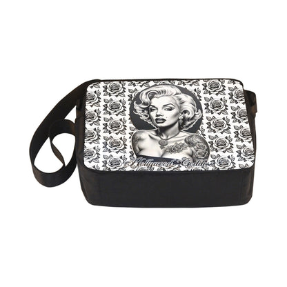 Eternal Angel Marilyn Monroe White Roses Cross-body Nylon Bag