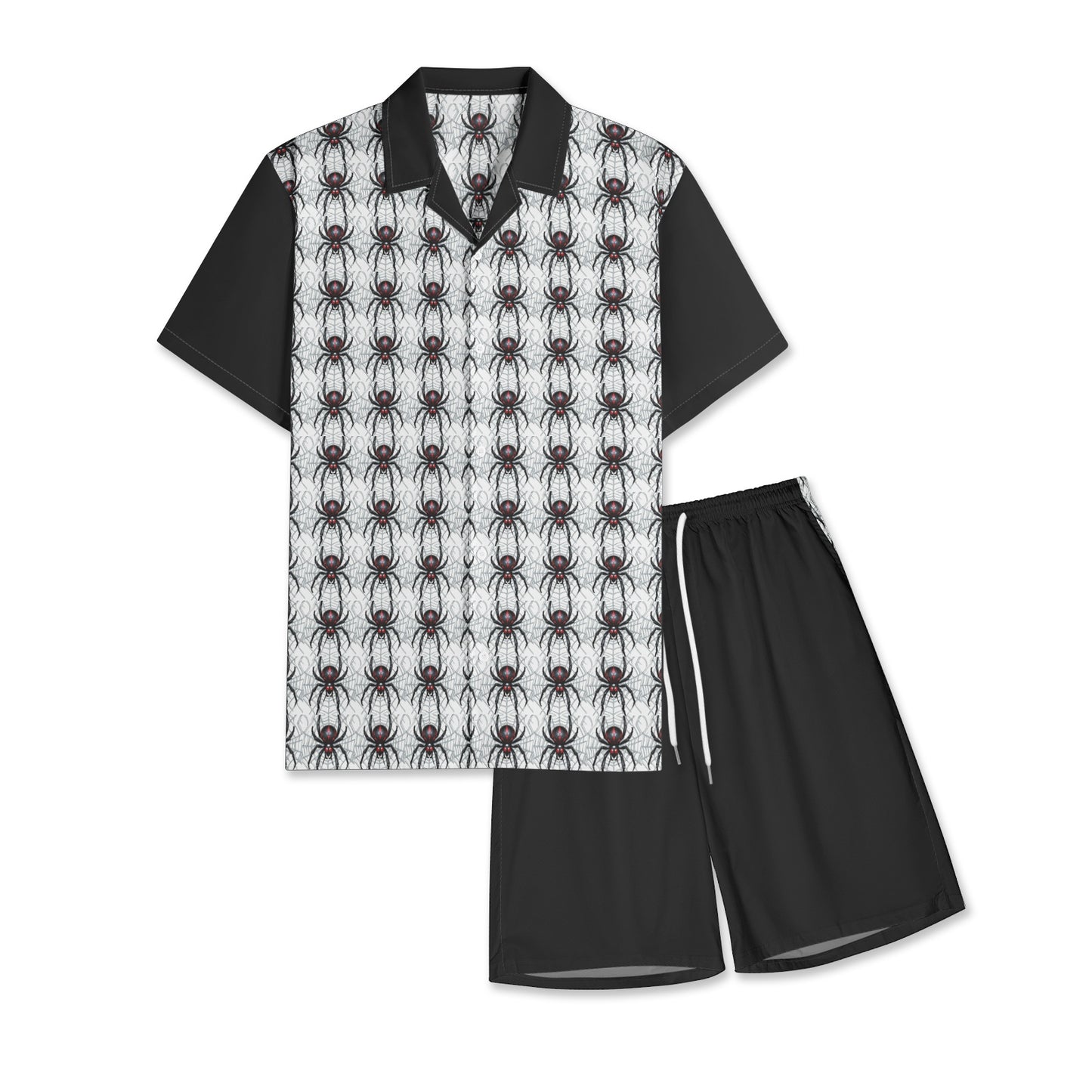 Widow Maker Men's All-Over-Print Hawiian Shirt Sets 4XL