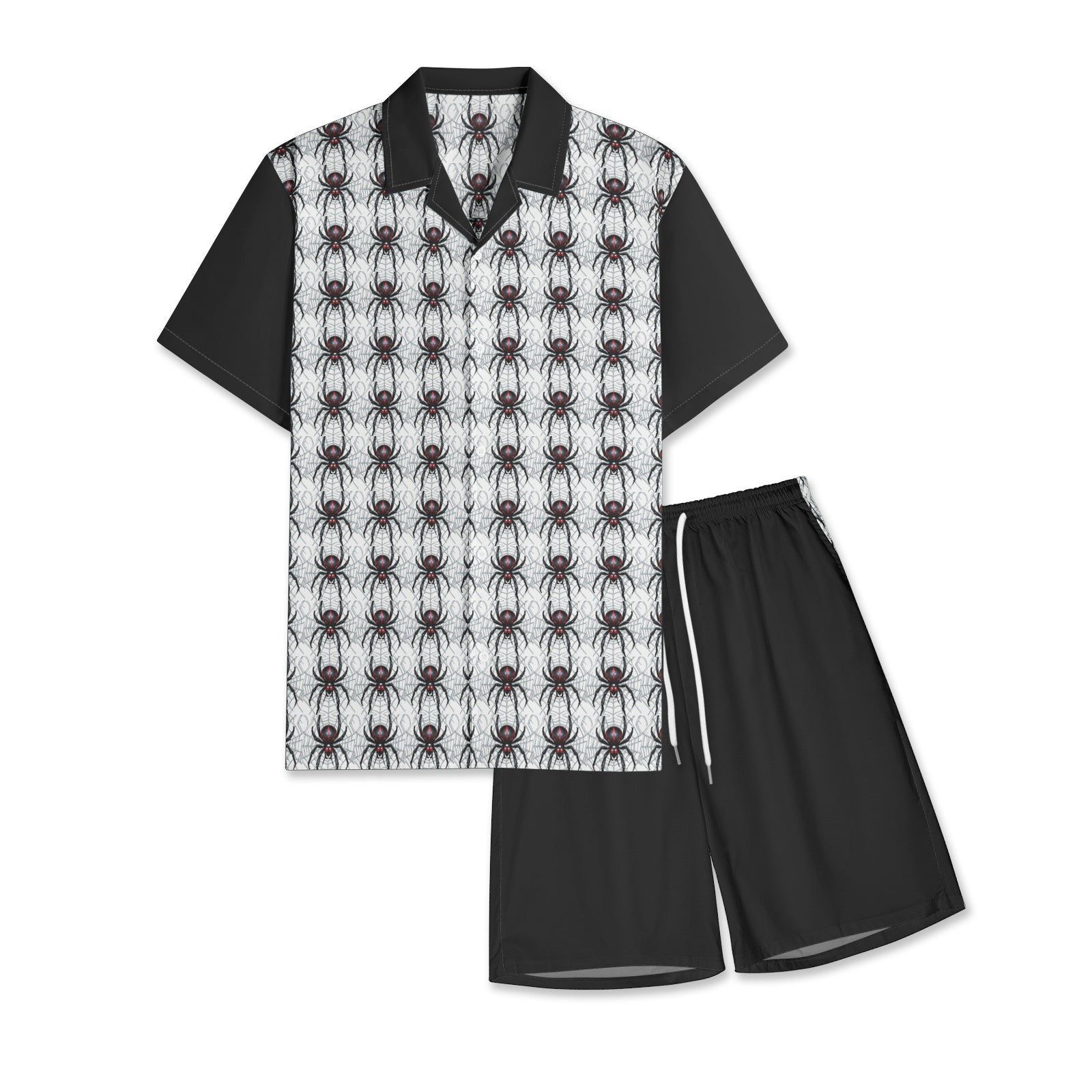 Widow Maker Men's All-Over-Print Hawiian Shirt Sets 4XL