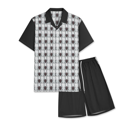 Widow Maker Men's All-Over-Print Hawiian Shirt Sets 4XL