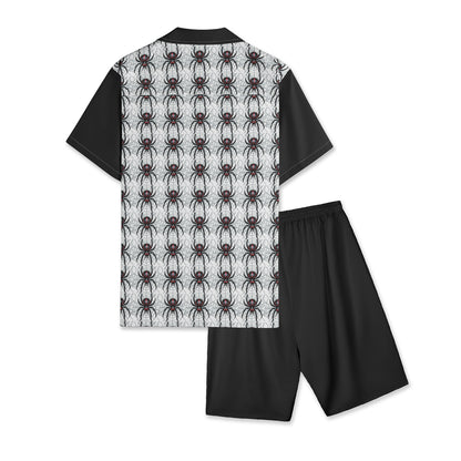 Widow Maker Men's All-Over-Print Hawiian Shirt Sets