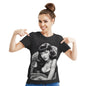 Bettie Page Women's Cotton Short Sleeve T-shirt Black