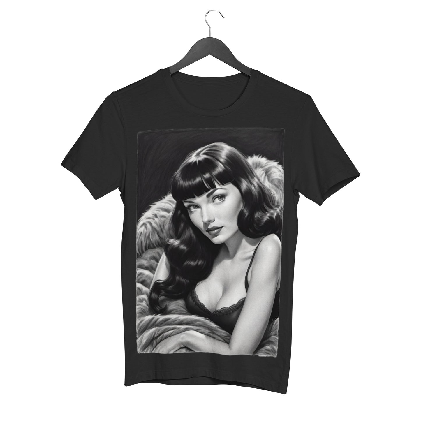 Bettie Page Women's Cotton Short Sleeve T-shirt