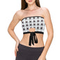 Widow Maker Tie Bandeau Top Black