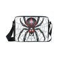 Widow Maker Cross-body Nylon Bag - Gothic Black Widow Spider White ONESIZE