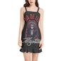 Dia de Los Muertos Ruffle Hem Mini Dress 3XL