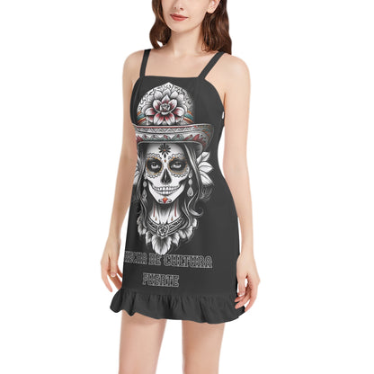 Cultura Fuerte Ruffle Hem Mini Dress